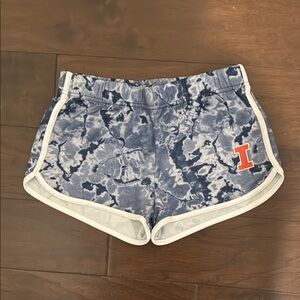 Blue Tie-Dye Women's Shorts